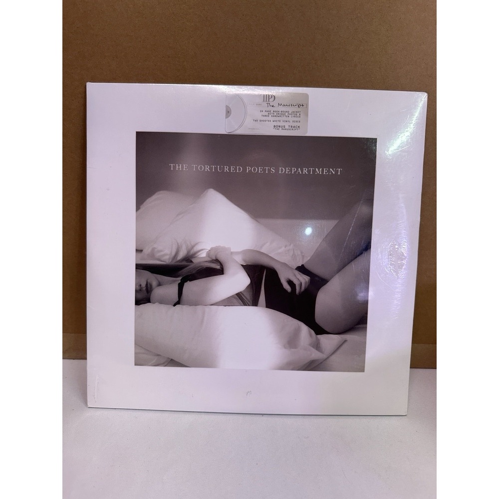 Taylor Swift The Tortured Poets Department BRAND NEW Ghosted White Double Vinyl